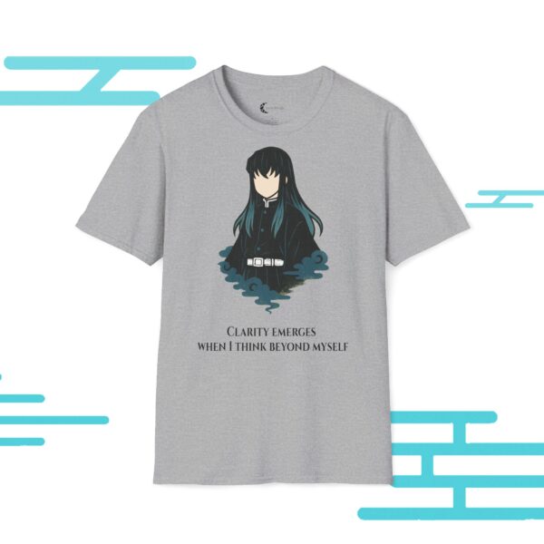 Muichiro Tokito, Inspirational Graphic Tee, Unisex Softstyle T-Shirt, Mindfulness Apparel, Motivational Gift, Casual Wear - Afbeelding 6