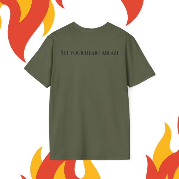 Kyōjurō Rengoku, Unisex Fire-Themed T-Shirt, Set Your Heart Ablaze Tee, Passionate Gift for Anime Fans, Motivational Casual Wear - Afbeelding 11