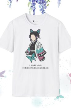 Shinobu Kocho, A Sharp Mind Unisex Softstyle T-Shirt, Graphic Tee, Gift for Thinkers, Inspirational Apparel, Motivational Clothing