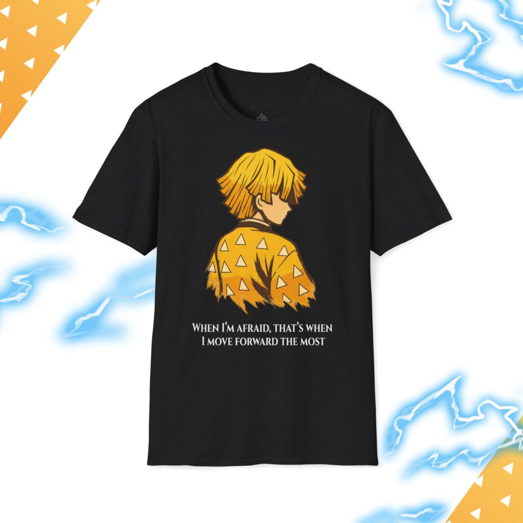Zenitsu Agatsuma, Fictioneel karakter, Inspirational Unisex T-Shirt - Fearless Quote Tee, Motivational Shirt, Gift for Friends, Positive Vibes